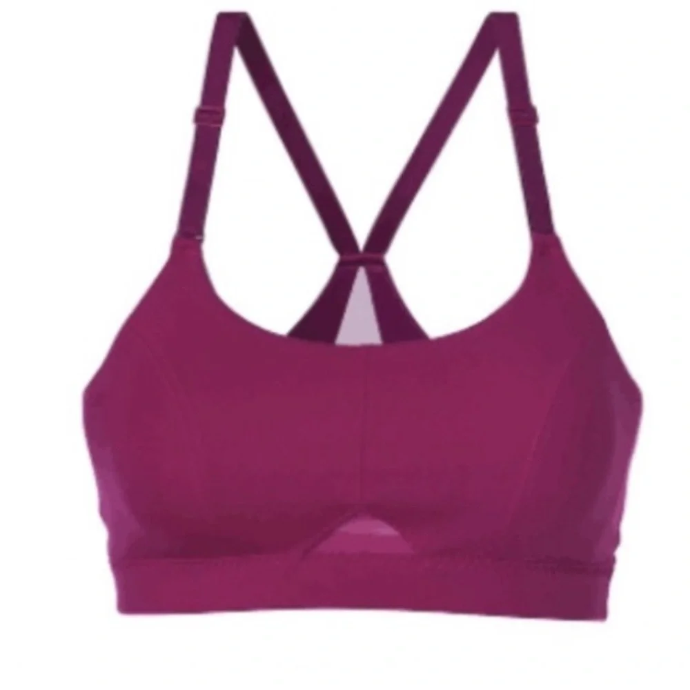 Athleta All In Bra Sculptek Fuchsia Pink SZ XL Medium Support